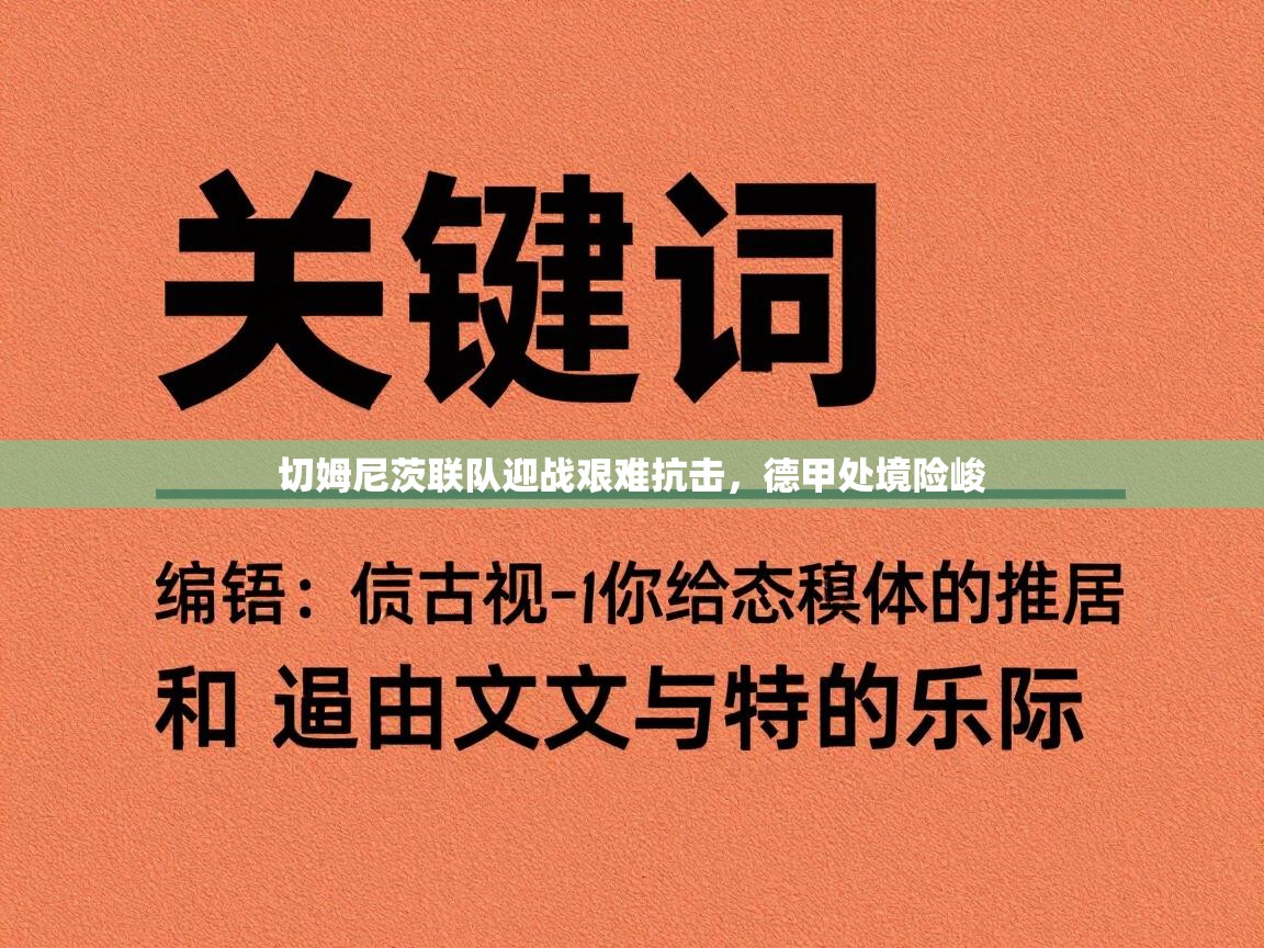 开云体育PC版网页版登录-切姆尼茨联队迎战艰难抗击，德甲处境险峻  第4张